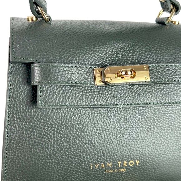 Naya Green Italian Leather Handbag for Women – Luxury Designer Shoulder - Picture 9 of 9